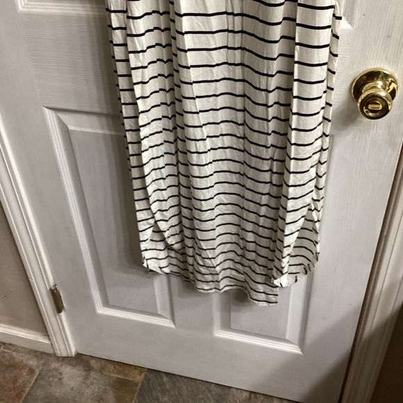 Sweet Lovely by Jen maxi dress on/off shoulder white and black womens size 3X - Picture 3 of 8